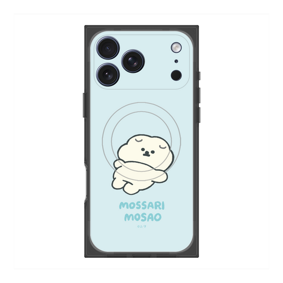 プレミアムスクエアケース with MagSafe［ もっさりもさお - 今日はもう何もしない ］