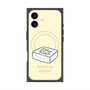 プレミアムスクエアケース with MagSafe［ もっさりもさお - おとうふマットレス ］