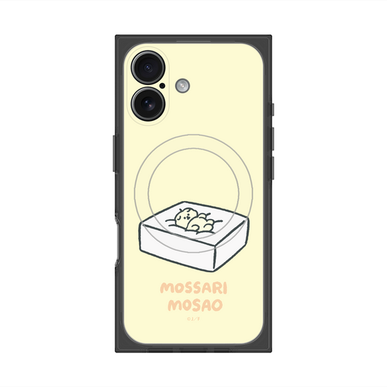 プレミアムスクエアケース with MagSafe［ もっさりもさお - おとうふマットレス ］