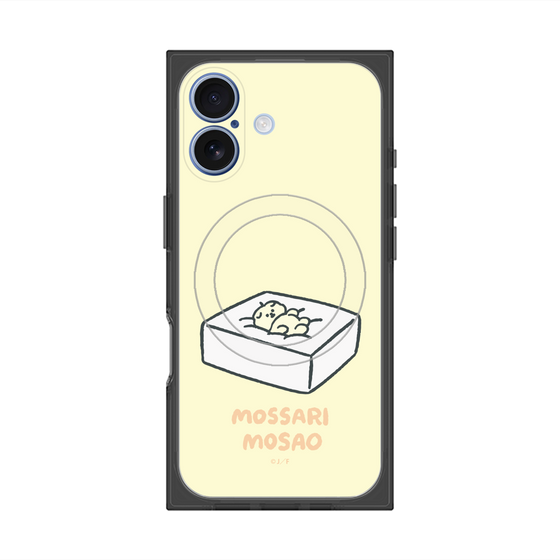 プレミアムスクエアケース with MagSafe［ もっさりもさお - おとうふマットレス ］
