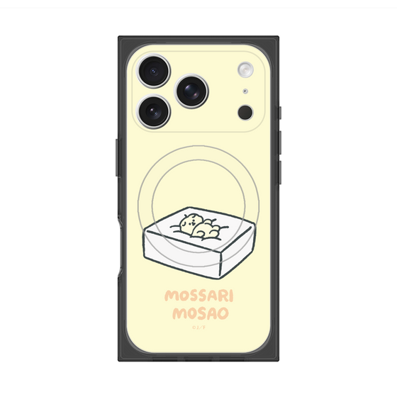 プレミアムスクエアケース with MagSafe［ もっさりもさお - おとうふマットレス ］