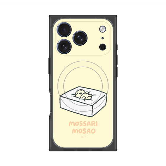 プレミアムスクエアケース with MagSafe［ もっさりもさお - おとうふマットレス ］