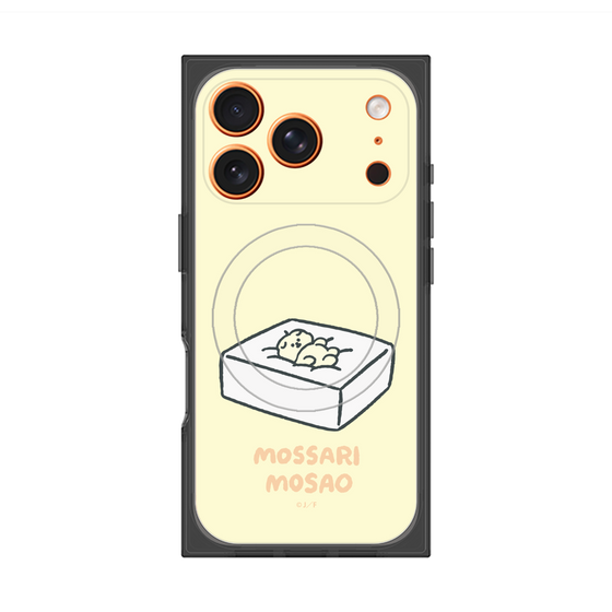 プレミアムスクエアケース with MagSafe［ もっさりもさお - おとうふマットレス ］