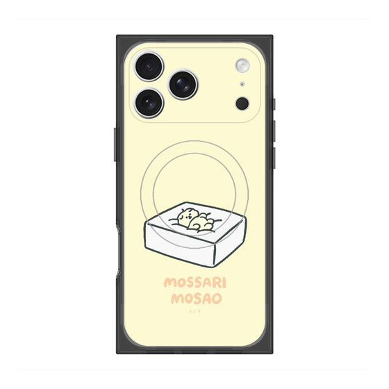 プレミアムスクエアケース with MagSafe［ もっさりもさお - おとうふマットレス ］