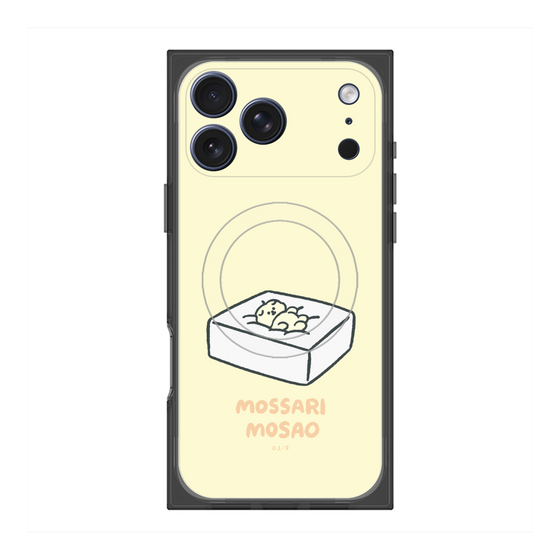 プレミアムスクエアケース with MagSafe［ もっさりもさお - おとうふマットレス ］