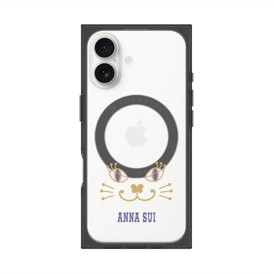 プレミアムスクエアケース with MagSafe［ ANNA SUI - フェイス - クリア ］