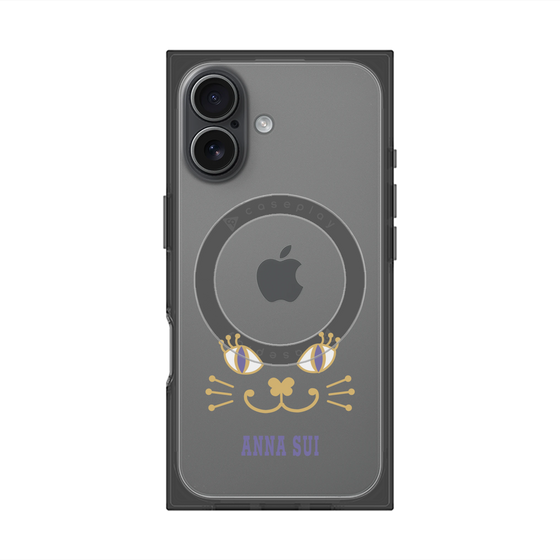 プレミアムスクエアケース with MagSafe［ ANNA SUI - フェイス - クリア ］