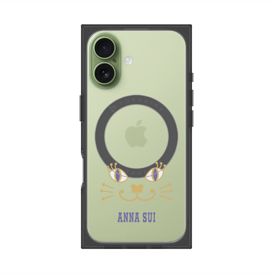 プレミアムスクエアケース with MagSafe［ ANNA SUI - フェイス - クリア ］