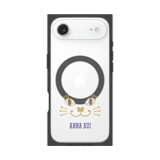 プレミアムスクエアケース with MagSafe［ ANNA SUI - フェイス - クリア ］