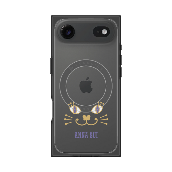 プレミアムスクエアケース with MagSafe［ ANNA SUI - フェイス - クリア ］