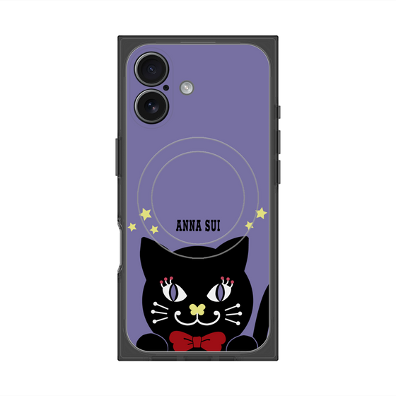 プレミアムスクエアケース with MagSafe［ ANNA SUI - TITIとスター - パープル ］