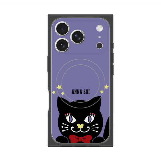 プレミアムスクエアケース with MagSafe［ ANNA SUI - TITIとスター - パープル ］