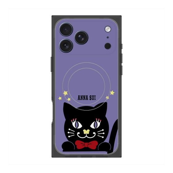 プレミアムスクエアケース with MagSafe［ ANNA SUI - TITIとスター - パープル ］