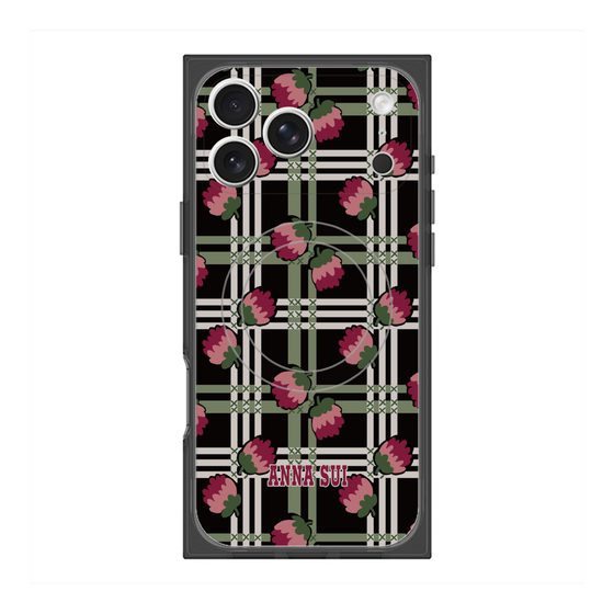 プレミアムスクエアケース with MagSafe［ ANNA SUI - クローバーフラワー ］