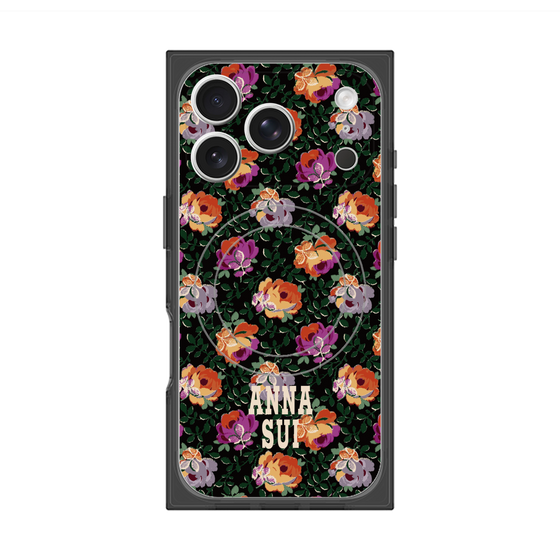 プレミアムスクエアケース with MagSafe［ ANNA SUI - オンブルローズ ］