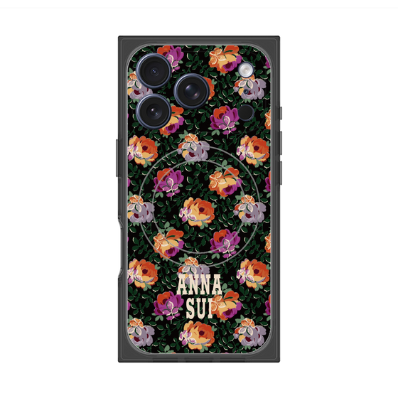 プレミアムスクエアケース with MagSafe［ ANNA SUI - オンブルローズ ］