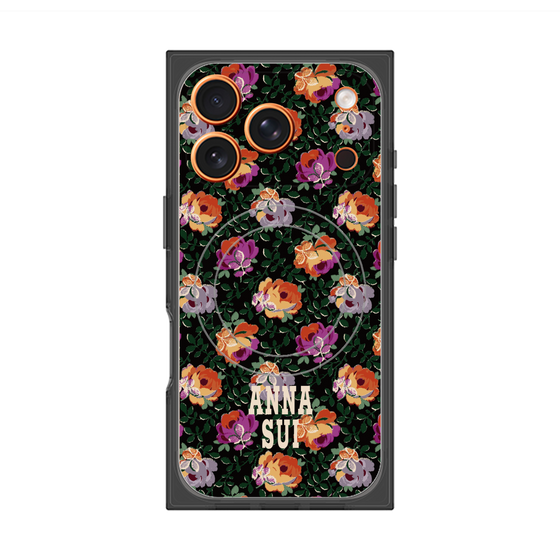 プレミアムスクエアケース with MagSafe［ ANNA SUI - オンブルローズ ］