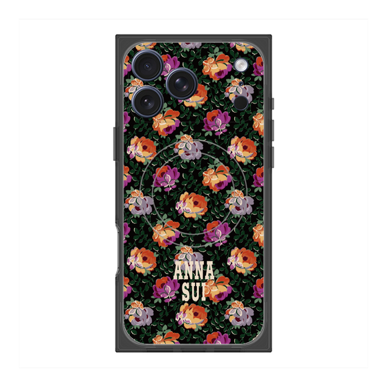 プレミアムスクエアケース with MagSafe［ ANNA SUI - オンブルローズ ］