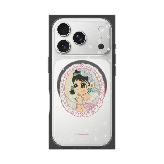 プレミアムスクエアケース with MagSafe［ ひみつのアッコちゃん - テクマクマヤコン - クリア ］