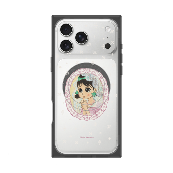 プレミアムスクエアケース with MagSafe［ ひみつのアッコちゃん - テクマクマヤコン - クリア ］