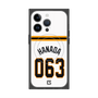 プレミアムスクエアケース with MagSafe［ 読売ジャイアンツ - #063 HANADA - ホーム ］