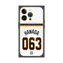 プレミアムスクエアケース with MagSafe［ 読売ジャイアンツ - #063 HANADA - ホーム ］