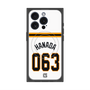 プレミアムスクエアケース with MagSafe［ 読売ジャイアンツ - #063 HANADA - ホーム ］