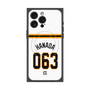 プレミアムスクエアケース with MagSafe［ 読売ジャイアンツ - #063 HANADA - ホーム ］