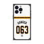 プレミアムスクエアケース with MagSafe［ 読売ジャイアンツ - #063 HANADA - ホーム ］