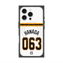 プレミアムスクエアケース with MagSafe［ 読売ジャイアンツ - #063 HANADA - ホーム ］