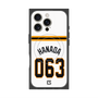 プレミアムスクエアケース with MagSafe［ 読売ジャイアンツ - #063 HANADA - ホーム ］