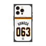 プレミアムスクエアケース with MagSafe［ 読売ジャイアンツ - #063 HANADA - ホーム ］