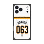 プレミアムスクエアケース with MagSafe［ 読売ジャイアンツ - #063 HANADA - ホーム ］