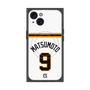 プレミアムスクエアケース with MagSafe［ 読売ジャイアンツ - #9 MATSUMOTO - ホーム ］
