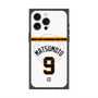 プレミアムスクエアケース with MagSafe［ 読売ジャイアンツ - #9 MATSUMOTO - ホーム ］