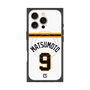 プレミアムスクエアケース with MagSafe［ 読売ジャイアンツ - #9 MATSUMOTO - ホーム ］