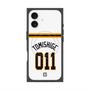 プレミアムスクエアケース with MagSafe［ 読売ジャイアンツ - #011 TOMISHIGE - ホーム ］