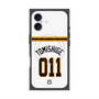 プレミアムスクエアケース with MagSafe［ 読売ジャイアンツ - #011 TOMISHIGE - ホーム ］