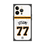 プレミアムスクエアケース with MagSafe［ 読売ジャイアンツ - #77 UTSUMI - ホーム ］
