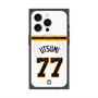 プレミアムスクエアケース with MagSafe［ 読売ジャイアンツ - #77 UTSUMI - ホーム ］