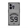 プレミアムスクエアケース with MagSafe［ 読売ジャイアンツ - #59 WAKABAYASHI - ビジター ］
