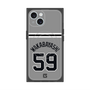 プレミアムスクエアケース with MagSafe［ 読売ジャイアンツ - #59 WAKABAYASHI - ビジター ］