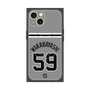 プレミアムスクエアケース with MagSafe［ 読売ジャイアンツ - #59 WAKABAYASHI - ビジター ］