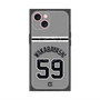 プレミアムスクエアケース with MagSafe［ 読売ジャイアンツ - #59 WAKABAYASHI - ビジター ］