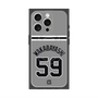 プレミアムスクエアケース with MagSafe［ 読売ジャイアンツ - #59 WAKABAYASHI - ビジター ］