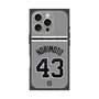 プレミアムスクエアケース with MagSafe［ 読売ジャイアンツ - #43 NORIMOTO - ビジター ］