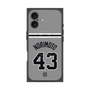 プレミアムスクエアケース with MagSafe［ 読売ジャイアンツ - #43 NORIMOTO - ビジター ］