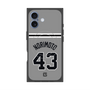 プレミアムスクエアケース with MagSafe［ 読売ジャイアンツ - #43 NORIMOTO - ビジター ］