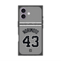 プレミアムスクエアケース with MagSafe［ 読売ジャイアンツ - #43 NORIMOTO - ビジター ］