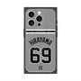 プレミアムスクエアケース with MagSafe［ 読売ジャイアンツ - #69 HIRAYAMA - ビジター ］